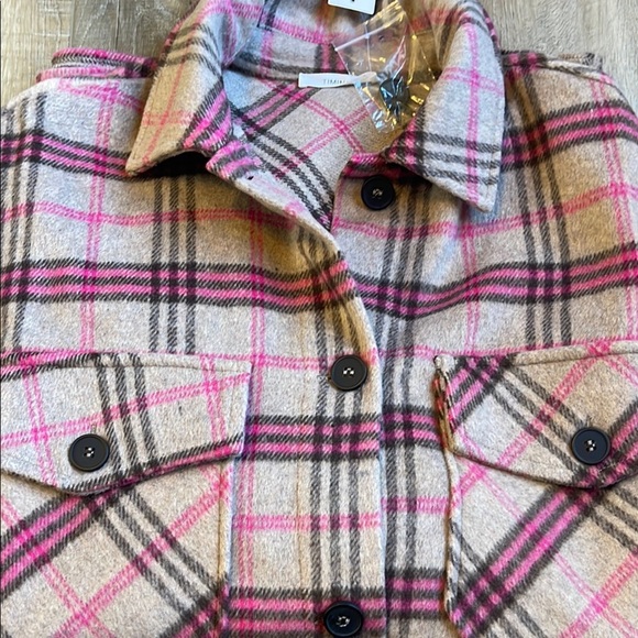 Timing Pink and Tan Plaid Skirt - Picture 4 of 8